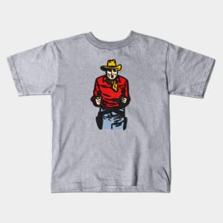 Reach For The Sky  - Vintage Cowboy Design Kids T-Shirt